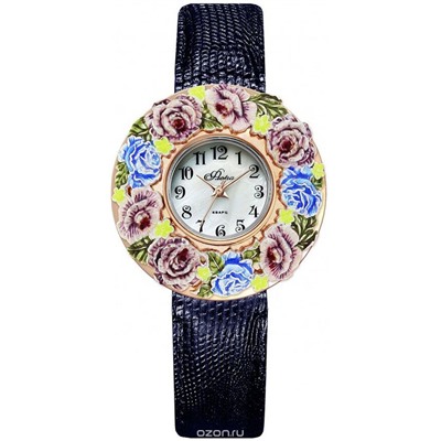 Часы с накладкой художественного литья"Светлана" 1143S11-В8L2