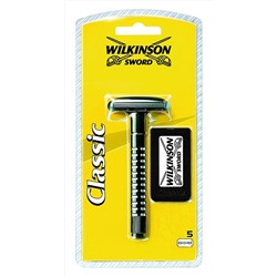 Станок Wilkinson CLASSIC + 5 лезвий (для двусторонних лезвий)