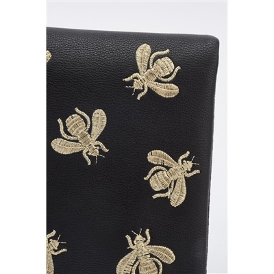 Embroidered Insect Shoulder Bag