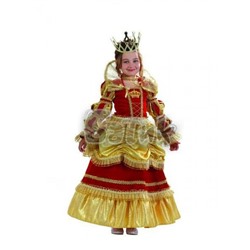 Детский карнавальный костюм Королева Золотая (зв.маскарад) 479