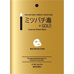 Mitomo Маска для лица Пчелинный яд+Золото, восстанавливающая для чувствительной кожи, 25 гр