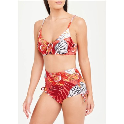 Soon Floral Palm Underwire Bikini Top