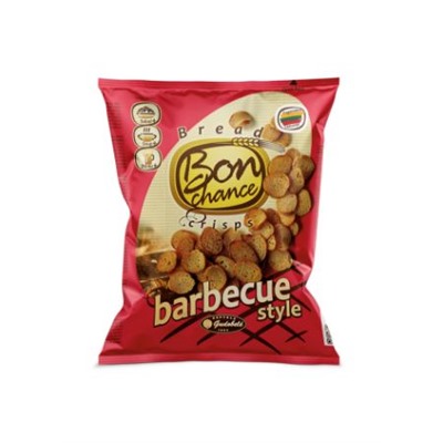 Хлебные чипсы со вкусом БАРБЕКЮ, "BON CHANCE" 60гр.