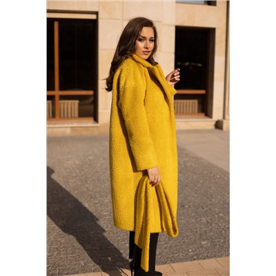 Пальто женское демисезонное 23909 (желтый)