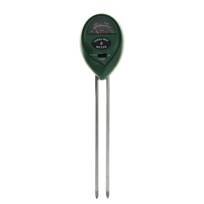 Прибор для измерения Luazon, влажность/pH/кислотность/освещенность почвы, зеленый