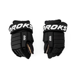 Перчатки хоккейные 100 детские черные OROKS