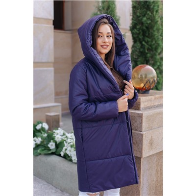Пальто женское демисезонное 21910  (фиолет)
