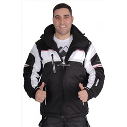 Мужская зимняя горнолыжная куртка черного цвета 1655Ch