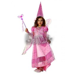 Детский карнавальный костюм Фея сказочная розовая (зв.маскарад) 477