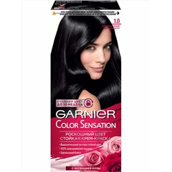 Garnier Color Sensation Роскошный цвет  1,0 Краска для волос Черный агат