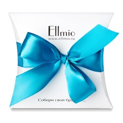 Фирменная коробочка Ellmio с голубым бантиком