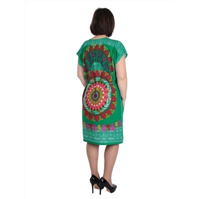 [009-010-632] Платье-туника «Роксана» зеленый