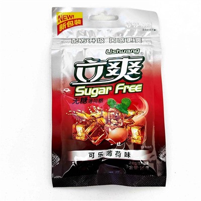 Конфеты Sugar Free Кола-Мята 15гр (12шт в блоке)