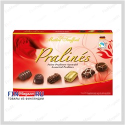 Шоколадные конфеты ассорти Maître Truffout пралине Red (красная упаковка) 180 гр