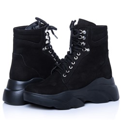 Женские кожаные ботинки LaRose L2270 Черный Нубук: Под заказ