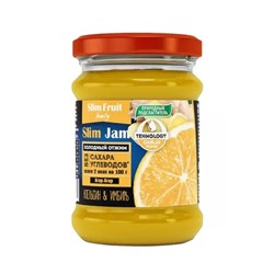 Slim Fruit. Низкокалорийный Джем "Slim Jam" без сахара апельсин-имбирь 250г. 1/15