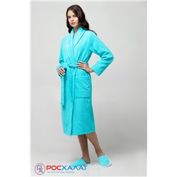 Женский облегченный махровый халат с планкой МЗО-103 (62)