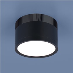 Накладной потолочный  светодиодный светильник DLR029 10W 4200K черный матовый/черный хром