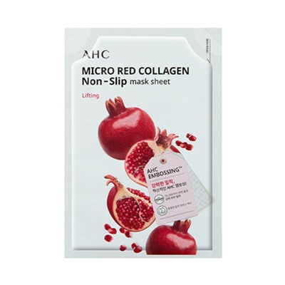 AHC Micro Red Collagen Non-Slip Mask Sheet 1ea