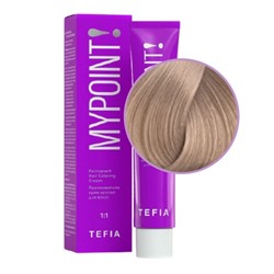 TEFIA Mypoint 9.87 Гель-краска для волос тон в тон / Очень светлый блондин коричнево-фиолетовый, безаммиачная, 60 мл