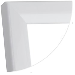 Рамка для сертификата DB8 21x30 (A4) пластик белый, со стеклом		артикул 5-39947