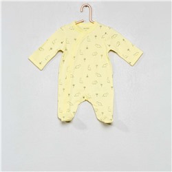 Пижама с рисунком - желтый