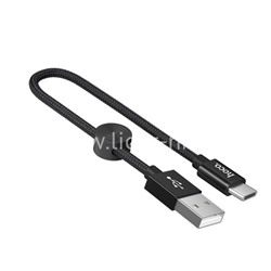 USB кабель для USB Type-C 0.25м HOCO X35 (черный)