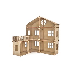 Модульный Кукольный домик с балконом