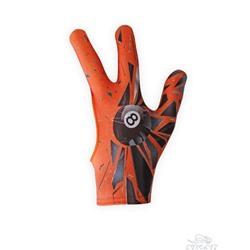 Перчатки для бильярда c принтом «Геометрия» оранжевые 0963F