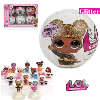 Кукла-сюрприз LOL Glitter 6шт aрт. 62789