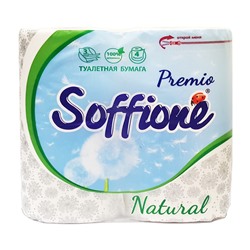 Туалетная бумага Soffione Premio, 3 сл., 4 рул., белая