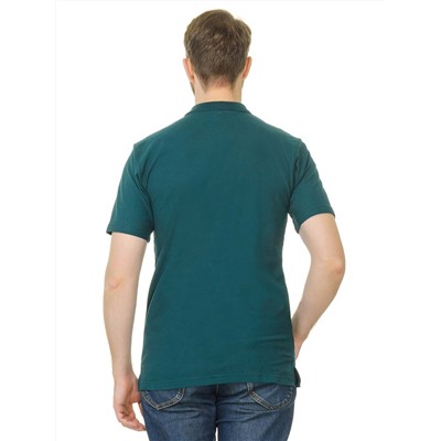 Рубашка поло мужская Мос Ян Текс цвет "Темно-зеленый "