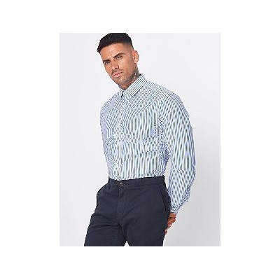 Blue Striped Long Sleeve Shirt