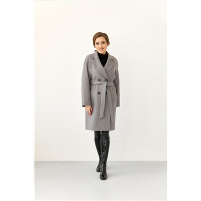 Пальто женское демисезонное 23220 (светло-серый)