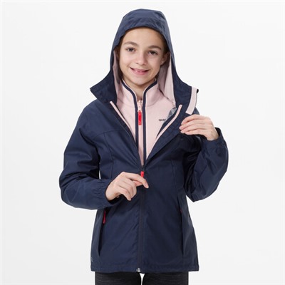 Куртка 3 в 1 водонепроницаемая походная для детей 7–15 лет sh100 warm +2 °c QUECHUA
