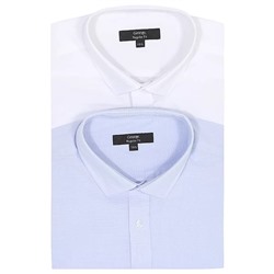 Light Blue Regular Fit Long Sleeve Shirts 2 Pack