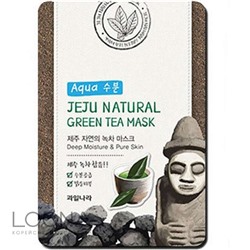 ВЛК Jeju Маска на тканевой основе для лица успокаивающая Jeju Nature's Green Tea Mask 20ml