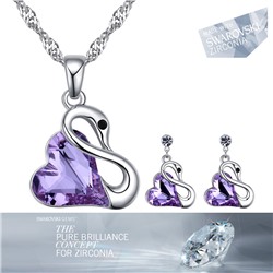 Комплект с кристаллами Swarovski Zirconia aрт. 61282