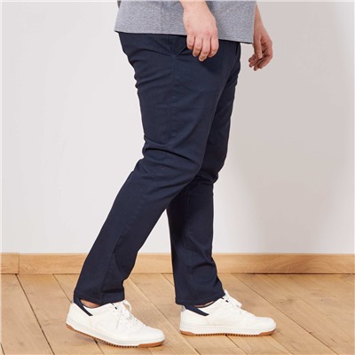 Зауженные брюки с мелким узором - серый