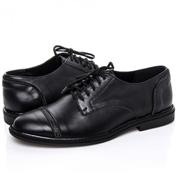 Мужские кожаные туфли LaRose L1086 Черный: Под заказ
