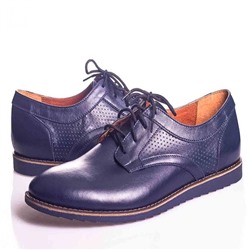 Мужские кожаные туфли LaRose L1062 Синий: Под заказ