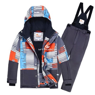 Подростковый для мальчика зимний горнолыжный костюм оранжевого цвета 8825O