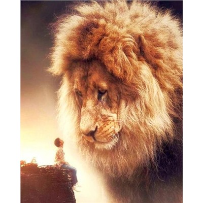 Картина по номерам 40х50 - Гигантский лев