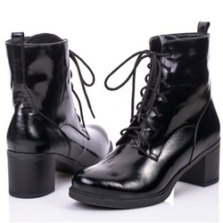 Женские кожаные ботинки Shik Shoes Shik4005 Черный Лак: Под заказ