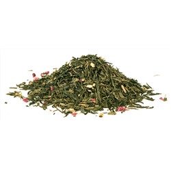 Чай  зелёный ароматизированный С имбирём и малиной