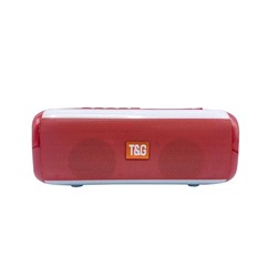 Колонка TG-144 цвет-красный Bluetooth+USB+радио+4 динамика+аккумулятор оптом