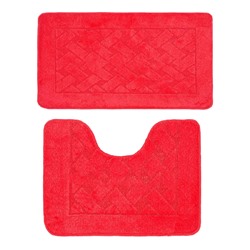 Комплект ковриков для в/к BANYOLIN CLASSIC из 2 шт (красный), 317196