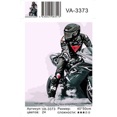 Картина по номерам 40х50 - Мотоциклист