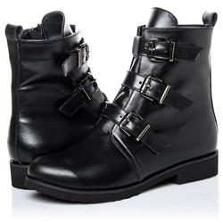 Женские кожаные ботинки LaRose L2263 Черный: Под заказ