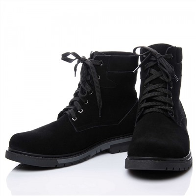 Мужские кожаные ботинки LaRose L1077 Черный замша: Под заказ